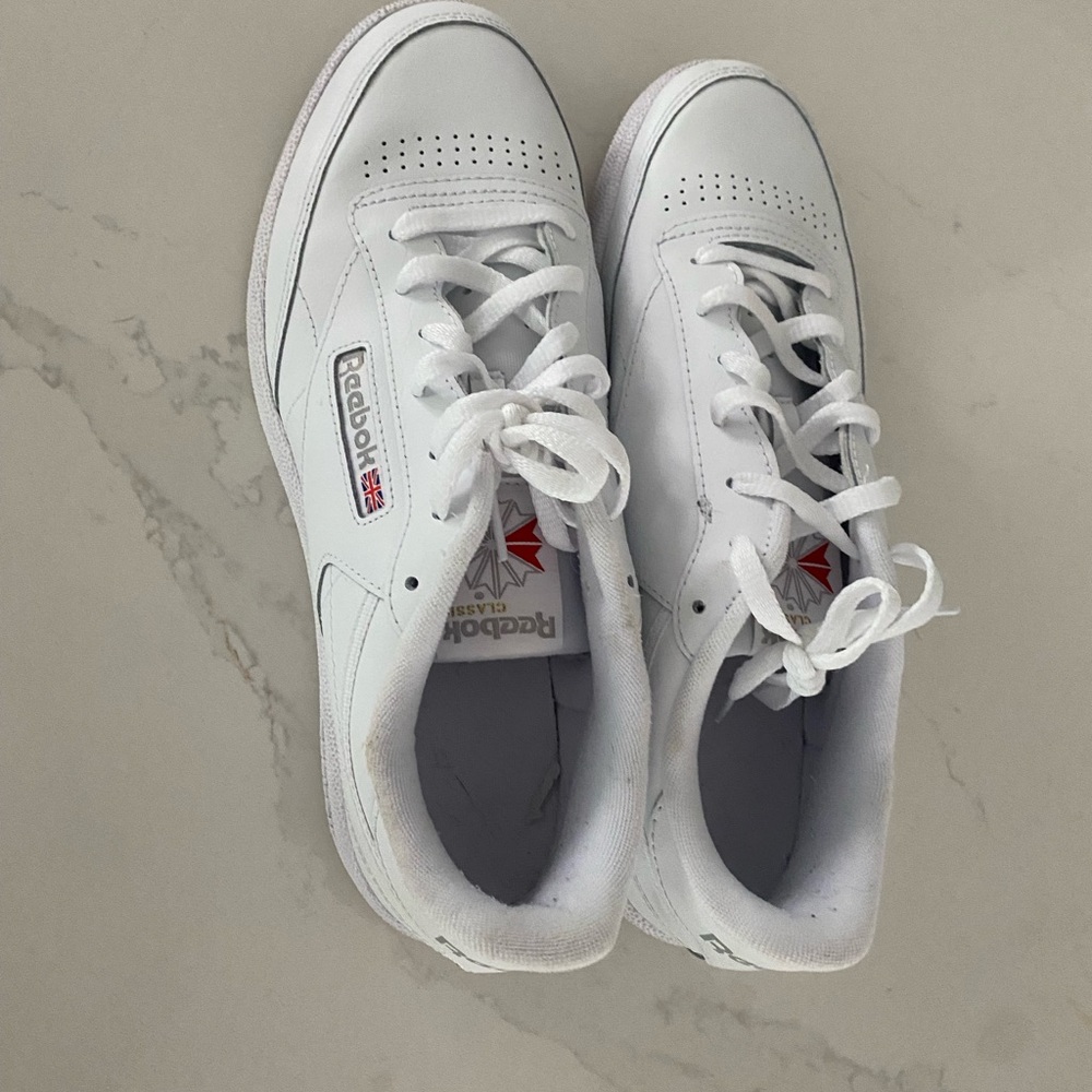 Reebok White Leather Sneakers